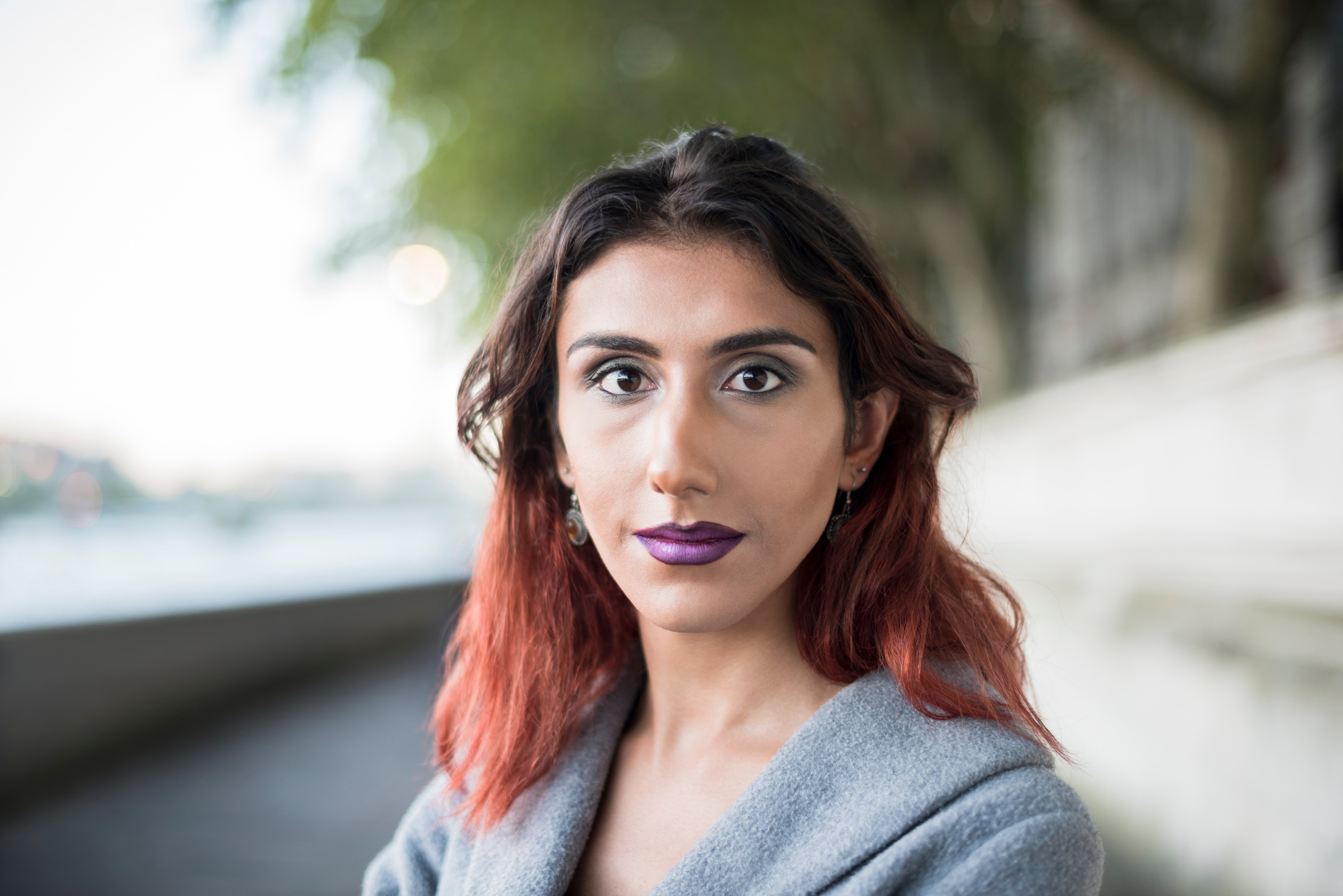 Portrait of a Transgender Woman Outdoors